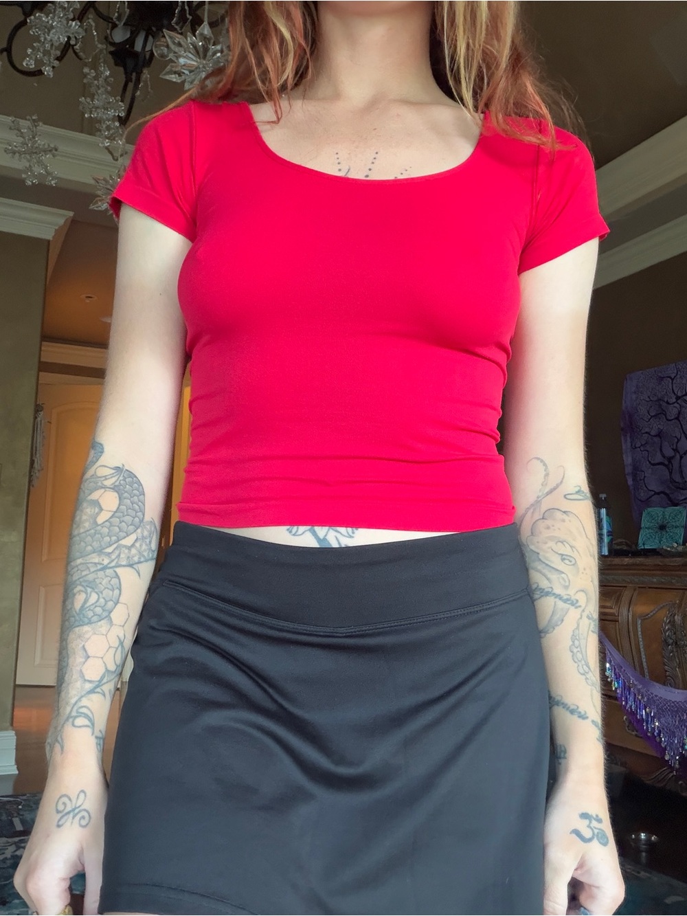 Sexy Red Crop Top Good Condition